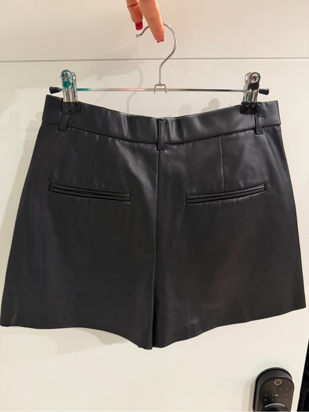 Leather mini skort - Picture 2 of 2
